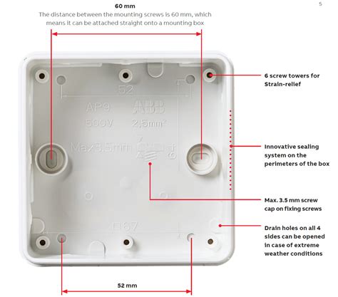 abb junction box|surface mounted electrical junction box.